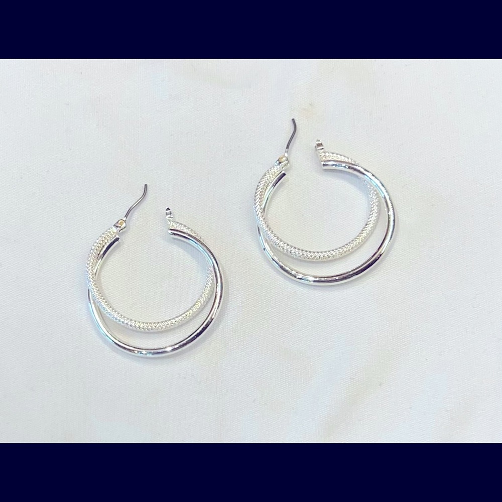 Beautiful double hoop earrings